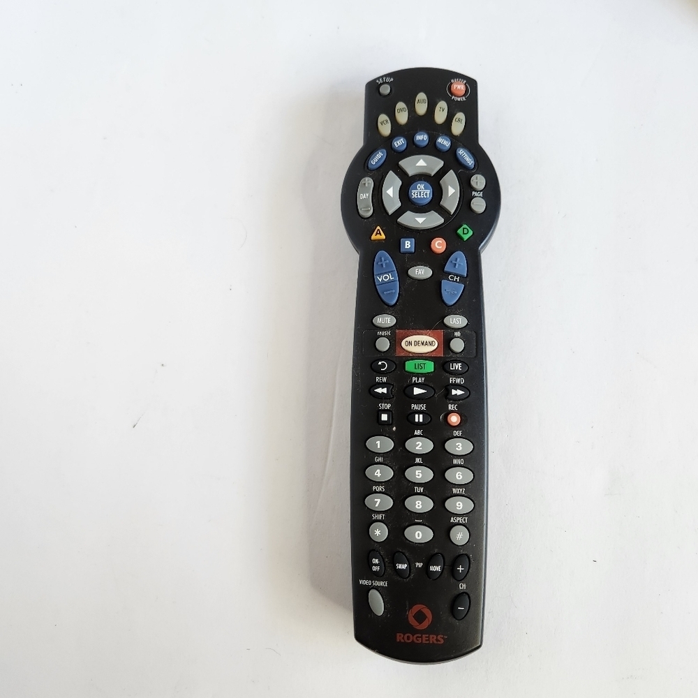 Rogers On Demand TV Remote Control universal Remote 1055BC2 (11055BC2) tested
